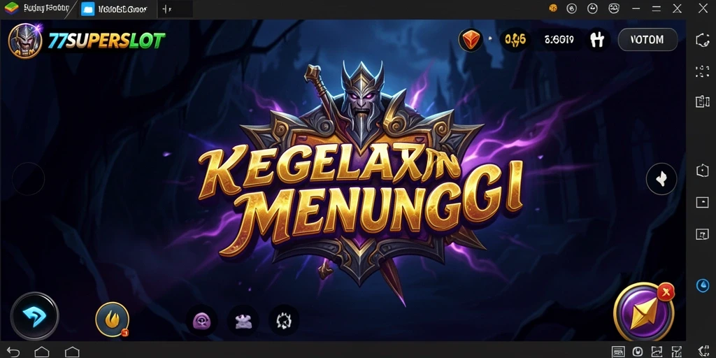 Tampilan gameplay menakutkan dari 77SUPERSLOT dengan suasana mencekam.