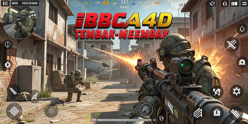 Tampilan gameplay menegangkan dalam BBCA4D.