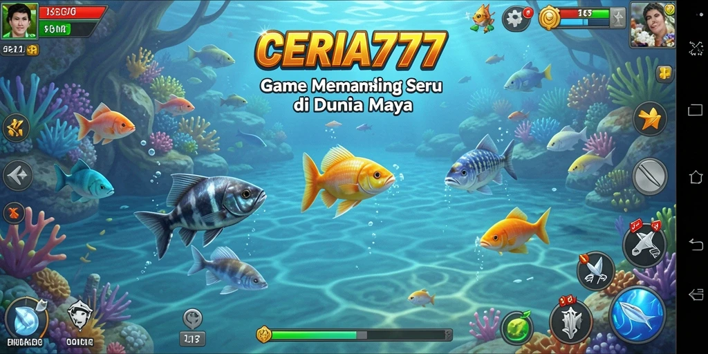 Screenshot CERIA777 menampilkan gameplay memancing yang memikat.