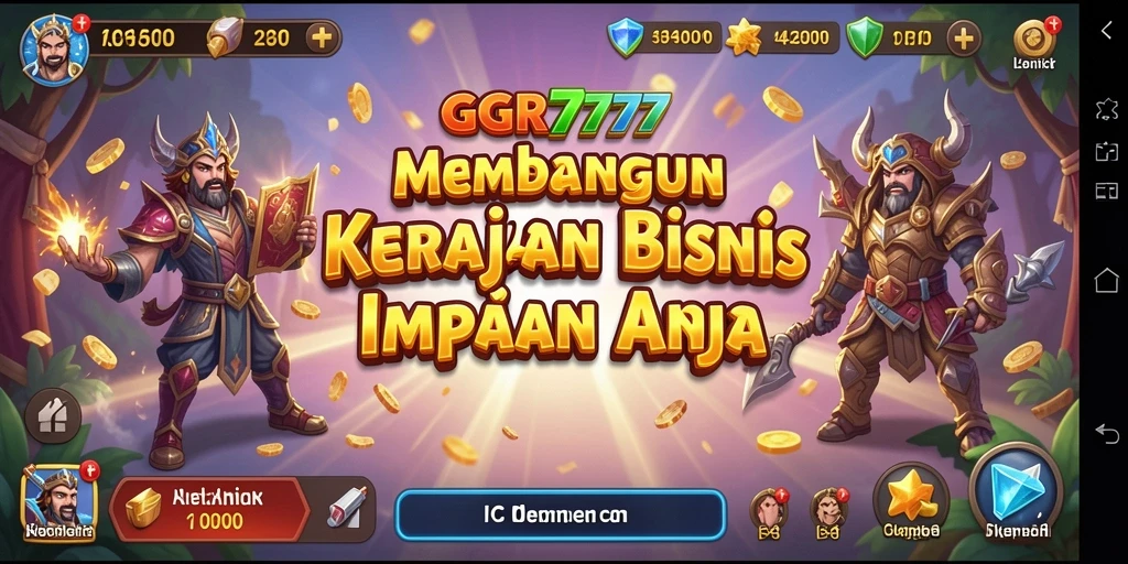 Tampilan gameplay yang menarik dari GGR7777 dengan elemen Tycoon.
