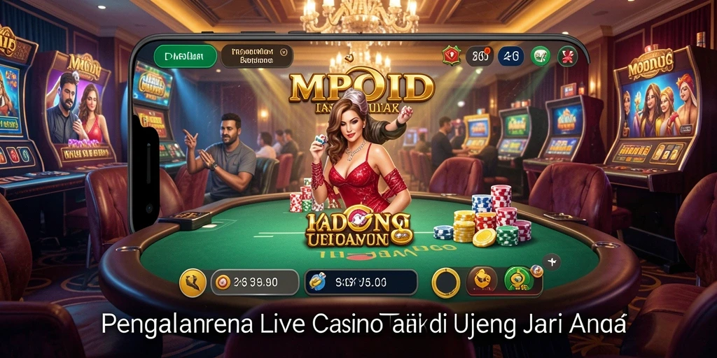 Tampilan dinamis gameplay Live Casino yang seru di MPOID.