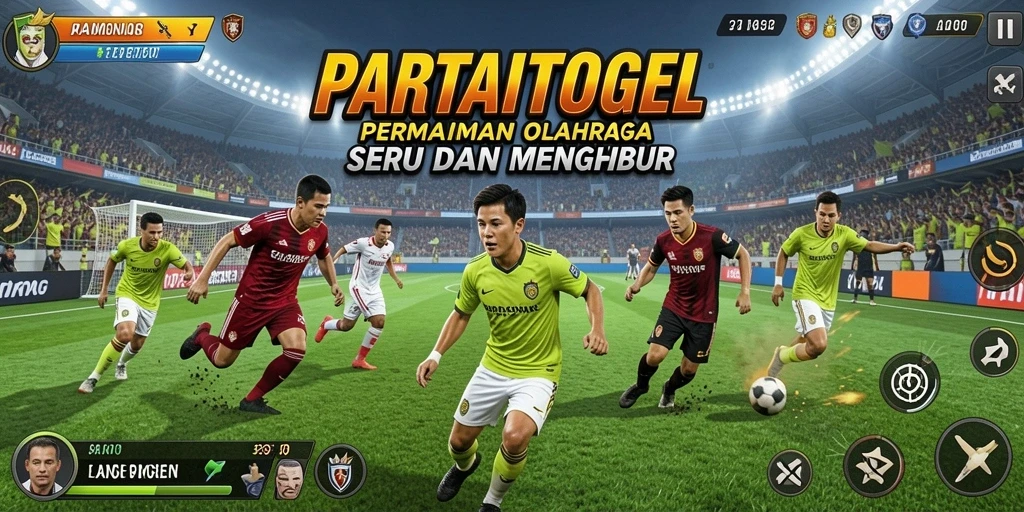 Tampilan gameplay seru dari PARTAITOGEL dengan banyak aksi olahraga.