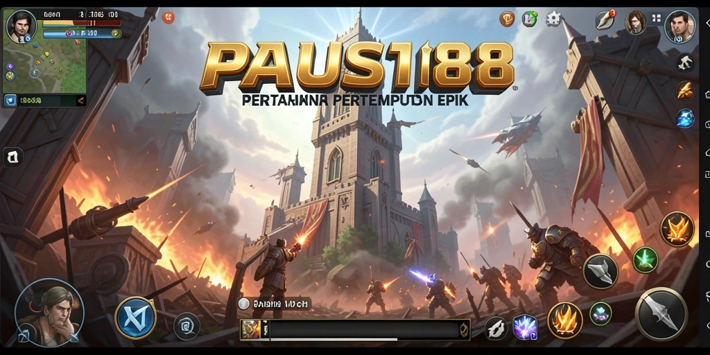 Tampilan menakjubkan dari gameplay Tower Defense di PAUS188.